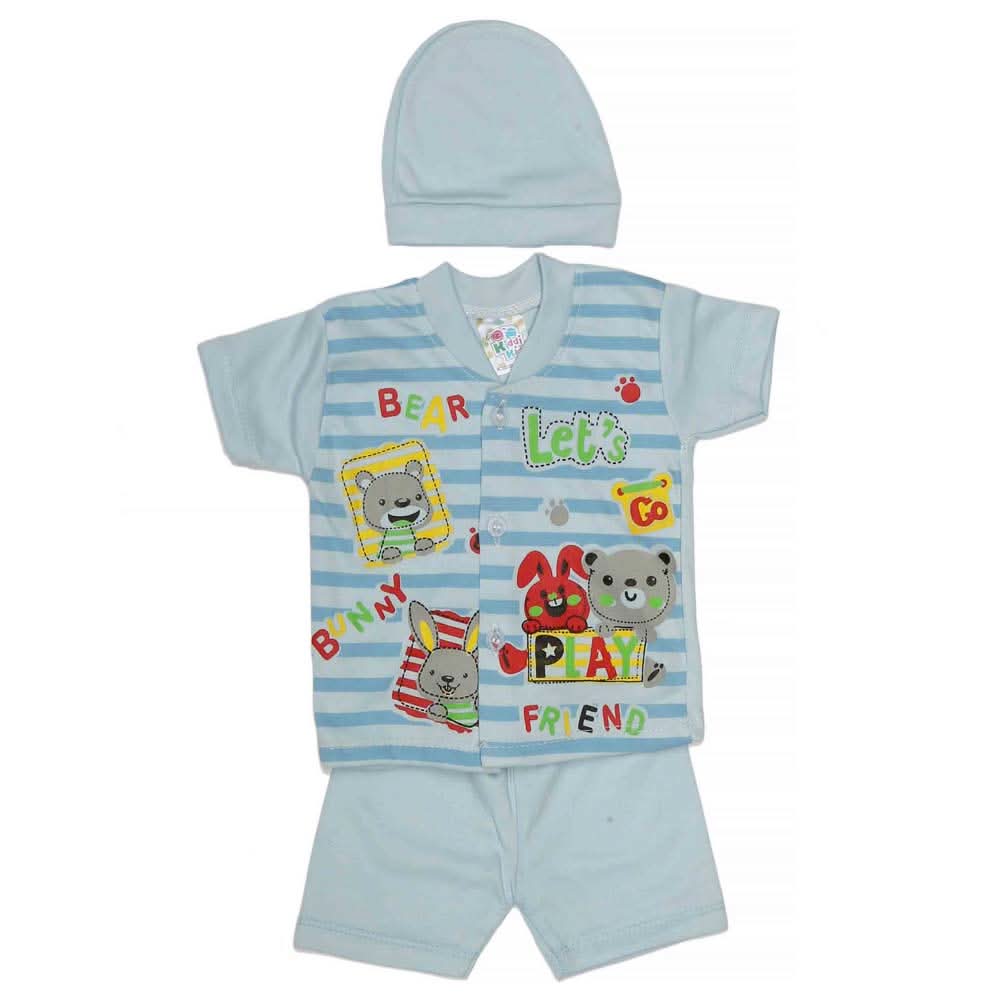 Newborn Boys Suits 3Pcs - Blue, Kids, NB Boys Sets And Suits, Chase Value, Chase Value