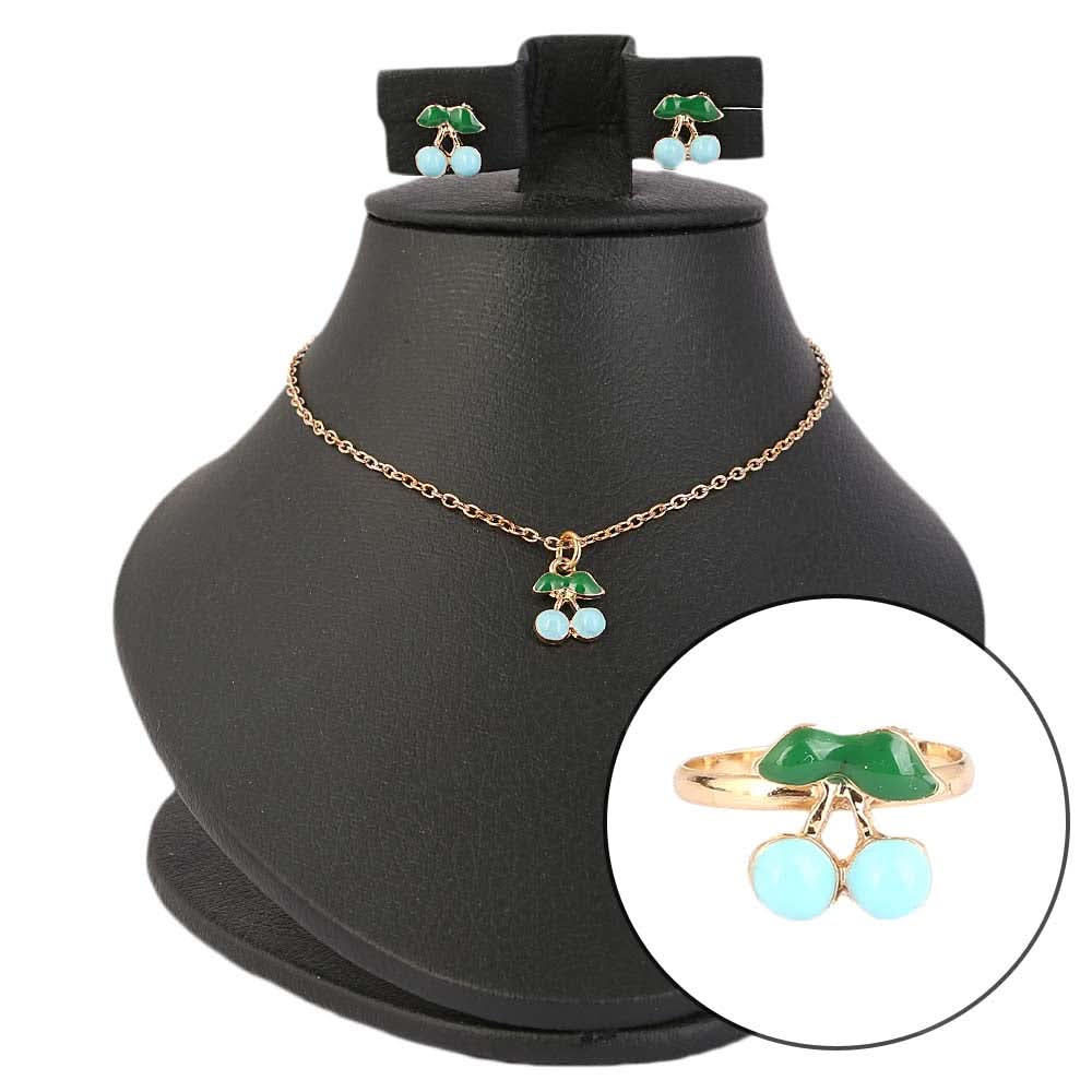 Girls Locket Set - Blue, Kids, Jewellery Sets, Chase Value, Chase Value