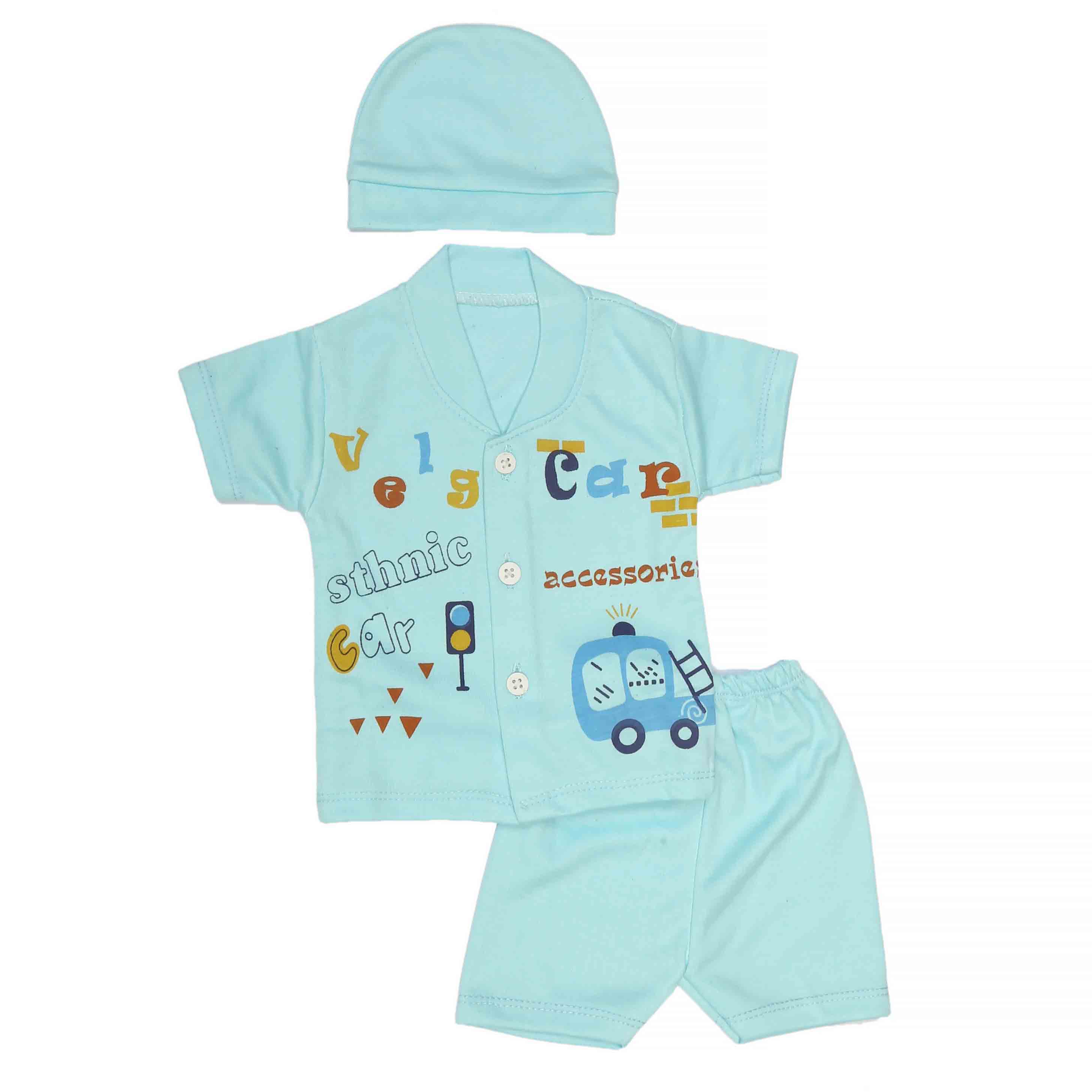 Newborn Boys Suits 3Pcs -Blue, Kids, NB Boys Sets And Suits, Chase Value, Chase Value