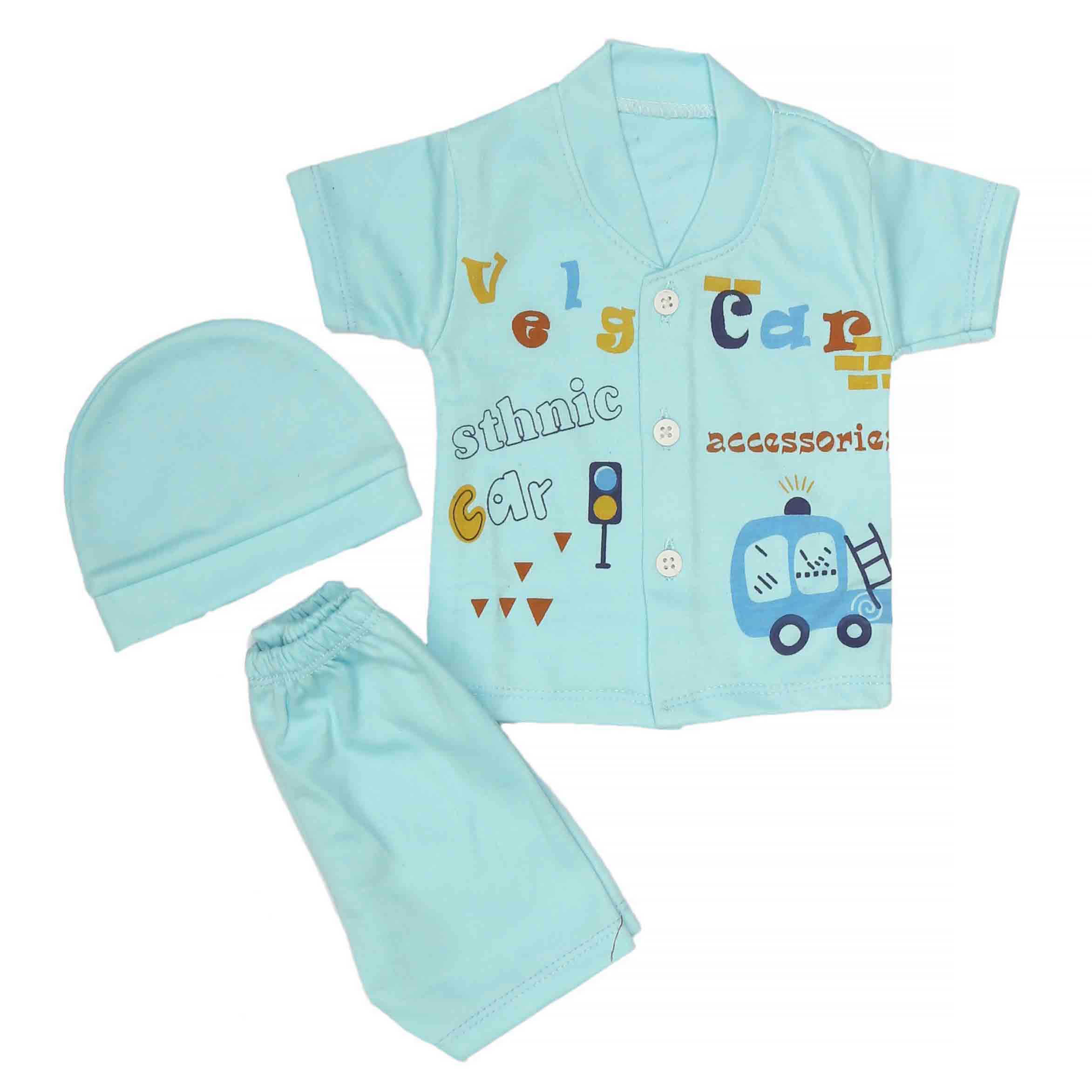 Newborn Boys Suits 3Pcs -Blue, Kids, NB Boys Sets And Suits, Chase Value, Chase Value