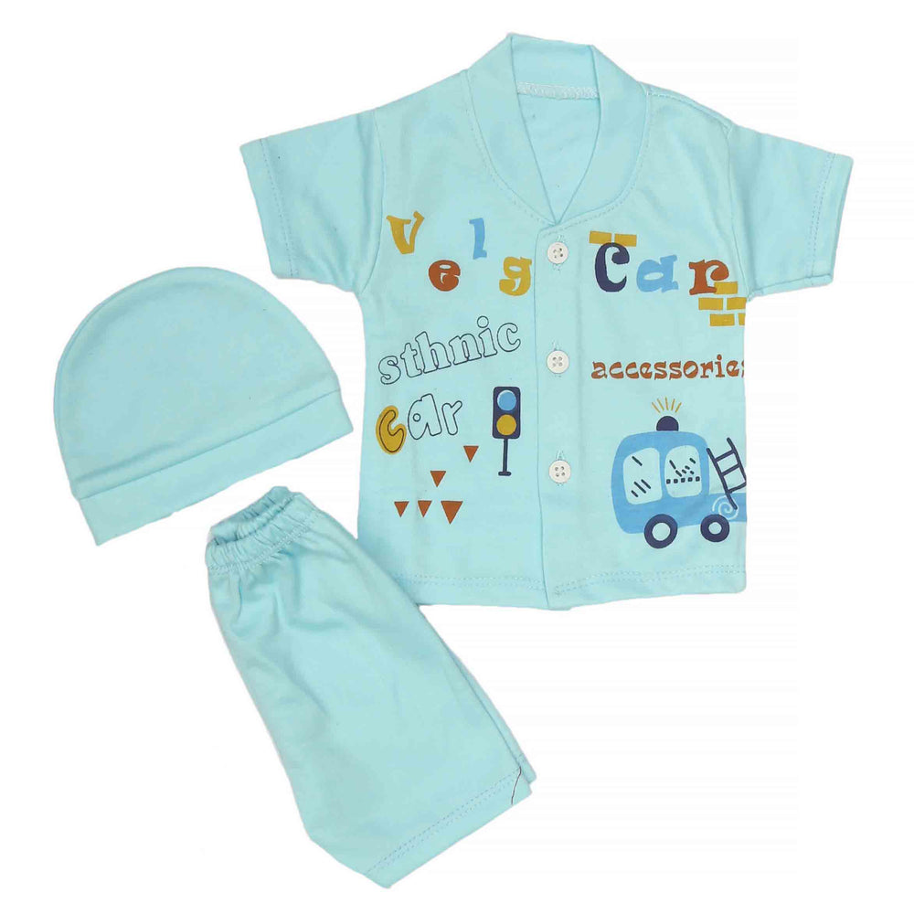 Newborn Boys Suits 3Pcs -Blue, Kids, NB Boys Sets And Suits, Chase Value, Chase Value