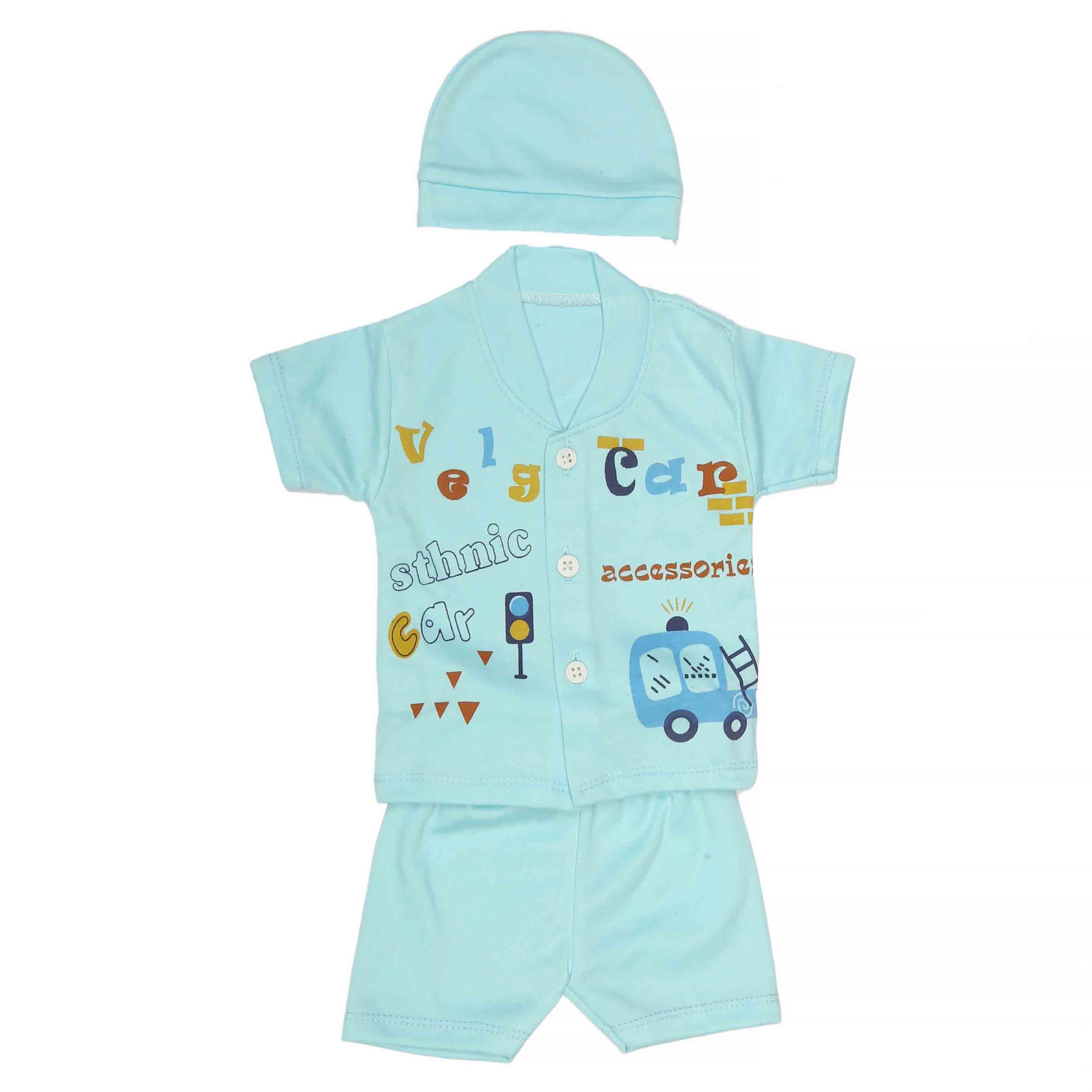 Newborn Boys Suits 3Pcs -Blue, Kids, NB Boys Sets And Suits, Chase Value, Chase Value