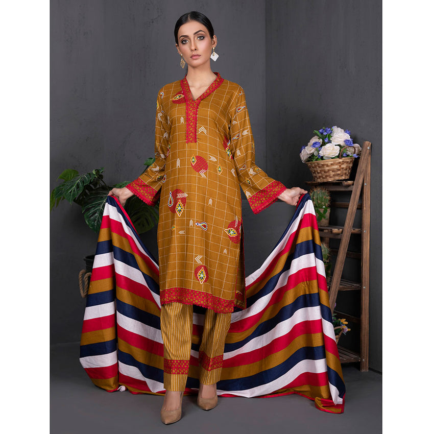 Sahil Printed Cotton 3 Pcs Un-Stitched Suit Vol 1 - 2B, Women, 3Pcs Shalwar Suit, ZS Textiles, Chase Value