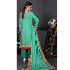 Sahil Printed Cotton 3 Pcs Un-Stitched Suit Vol 1 - 1B, Women, 3Pcs Shalwar Suit, ZS Textiles, Chase Value