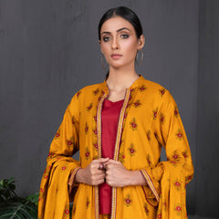 Sahil Printed Cotton 3 Pcs Un-Stitched Suit Vol 1 - 4B, Women, 3Pcs Shalwar Suit, ZS Textiles, Chase Value