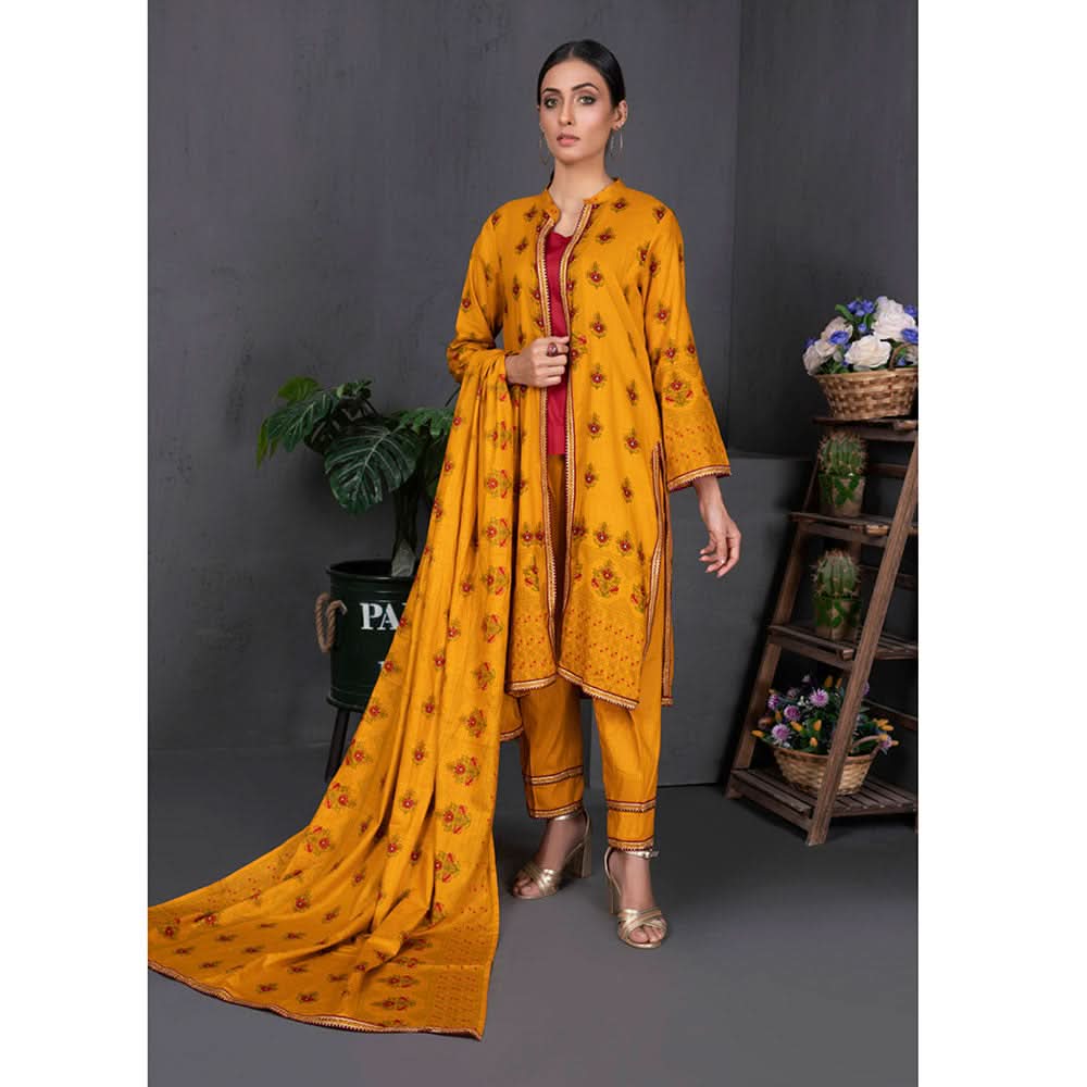 Sahil Printed Cotton 3 Pcs Un-Stitched Suit Vol 1 - 4B, Women, 3Pcs Shalwar Suit, ZS Textiles, Chase Value