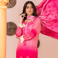 Sahil Printed Cotton 3 Pcs Un-Stitched Suit Vol 1 - 5B, Women, 3Pcs Shalwar Suit, ZS Textiles, Chase Value