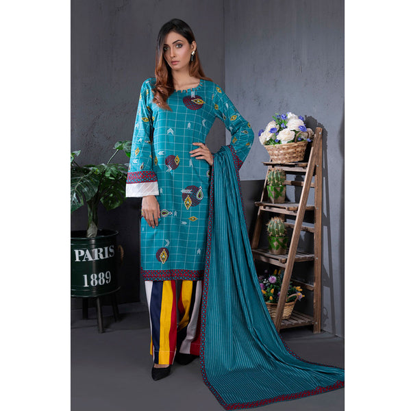 Sahil Printed Cotton 3 Pcs Un-Stitched Suit Vol 1 - 2A, Women, 3Pcs Shalwar Suit, ZS Textiles, Chase Value