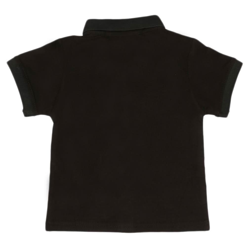 Boys Half Sleeves Polo T-Shirt - Black, Kids, Boys T-Shirts, Chase Value, Chase Value