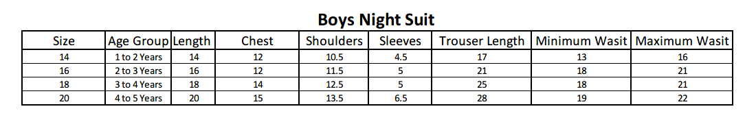 Boys Night Suit - Pink, Kids, Boys Sets And Suits, Chase Value, Chase Value