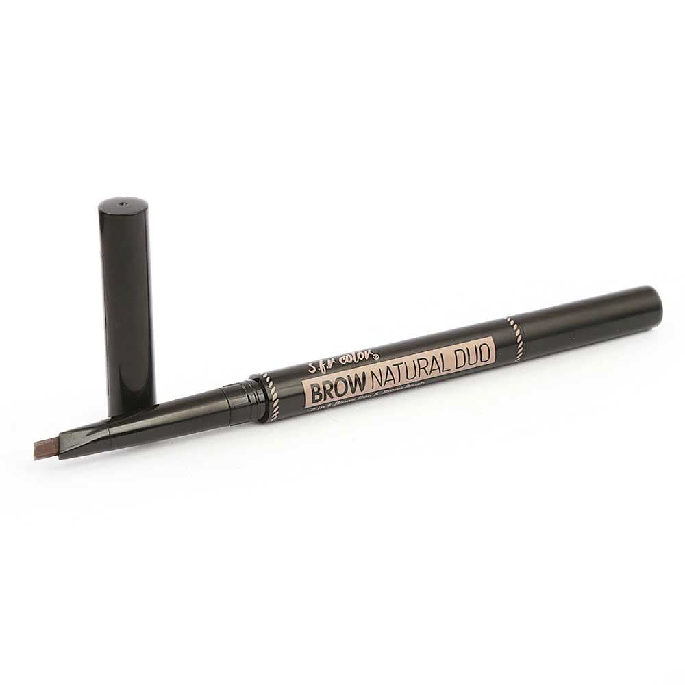 S.F.R Color 2IN1 Brow Pen+Brow Brush Bronze 110, Beauty & Personal Care, Brushes And Applicators, Chase Value, Chase Value