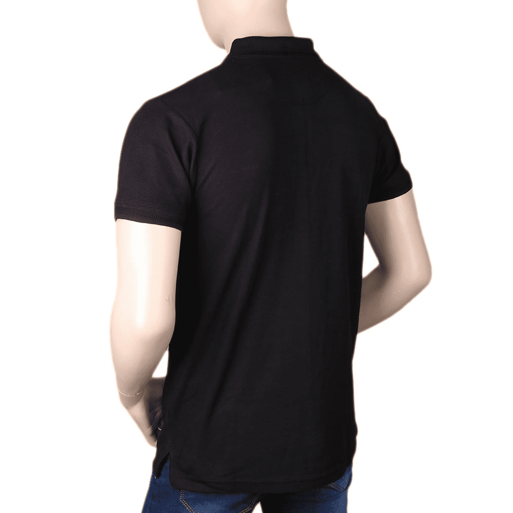 Men's Half Sleeves Polo T-Shirt - Black, Men, T-Shirts And Polos, Chase Value, Chase Value