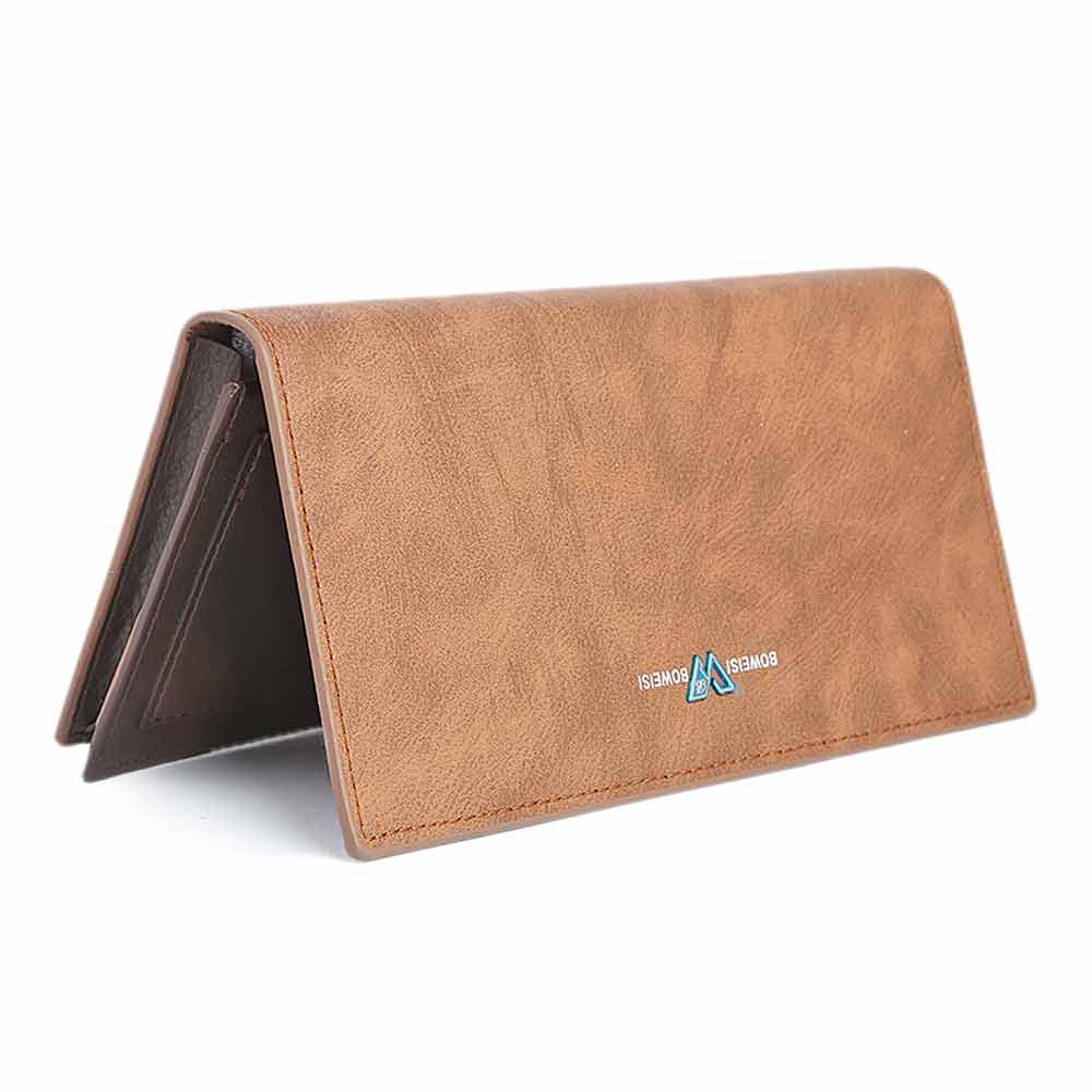 Men's Cheque Book Wallet - Brown, Men, Wallets, Chase Value, Chase Value