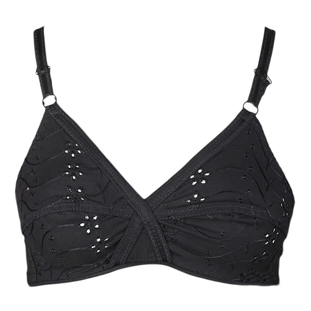 Women's Cotton Bra - Black, Women, Bras, Chase Value, Chase Value