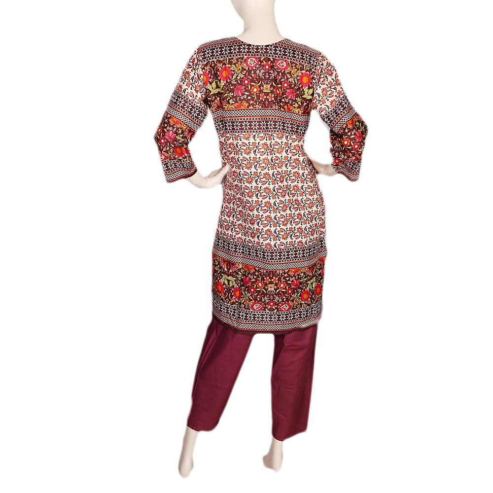 Women's Printed Lawn 2 Pcs Stitched Suit - Multi, Women, Shalwar Suits, Chase Value, Chase Value