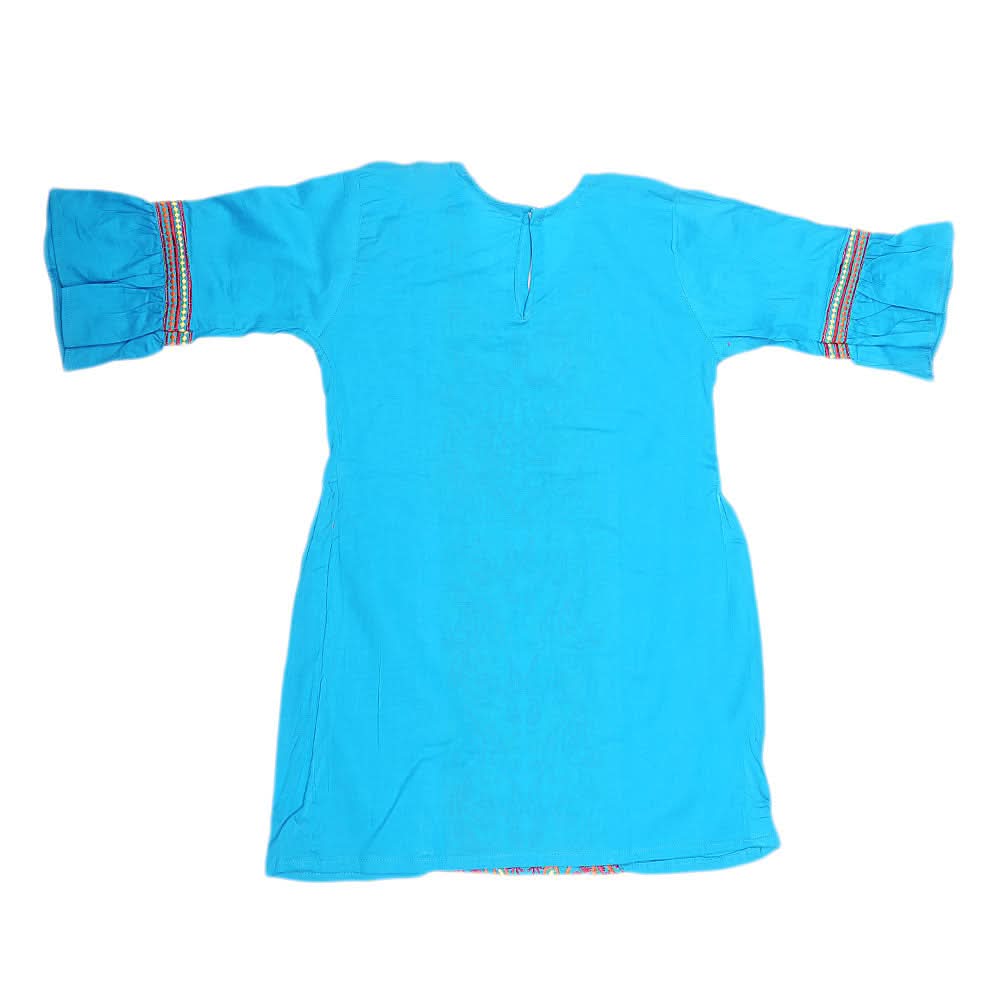 Girls Embroidered 2 Piece Suit - Blue, Kids, Girls Sets And Suits, Chase Value, Chase Value
