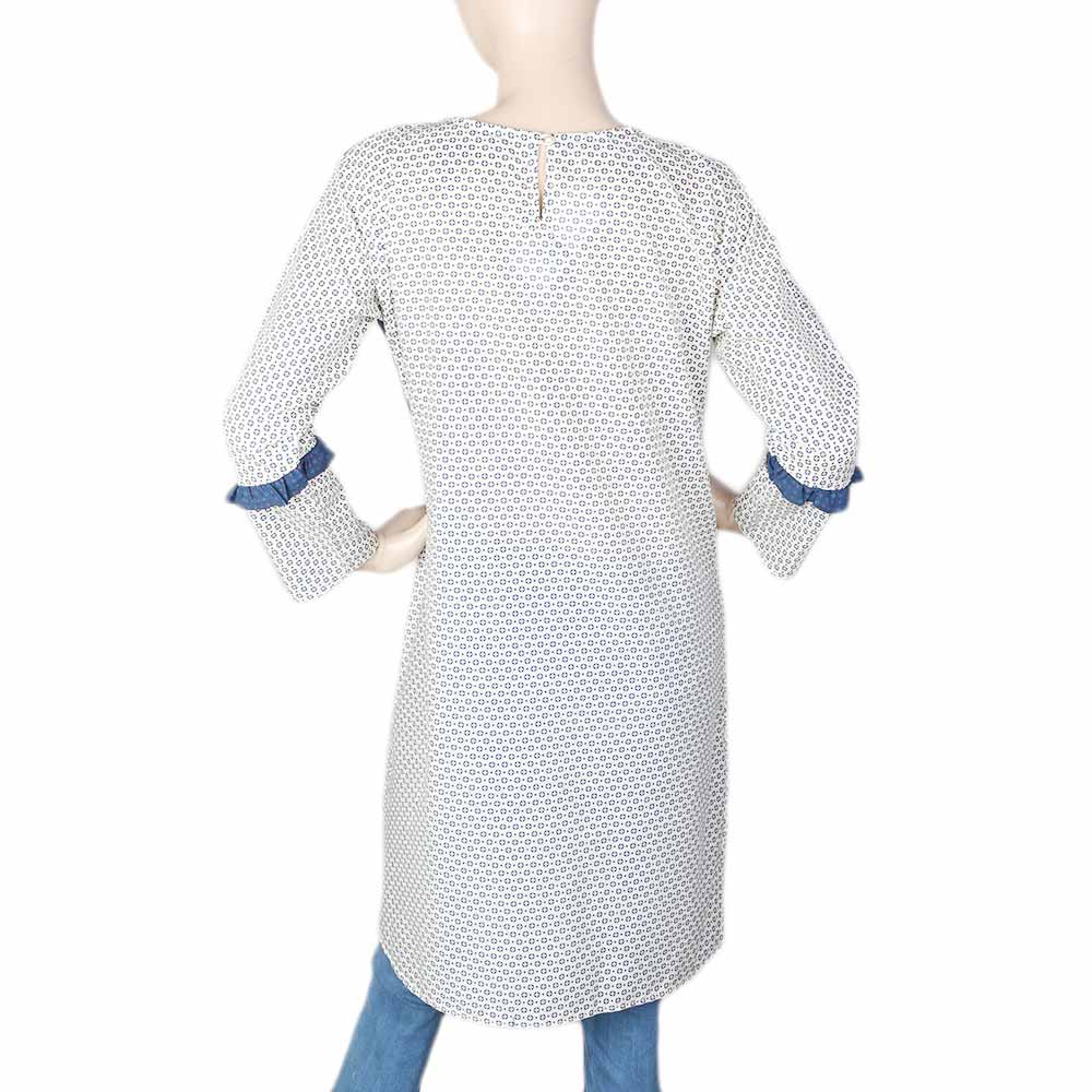 Women's Cotton Kurti - Navy Blue & Fawn, Women's Fashion, Chase Value, Chase Value