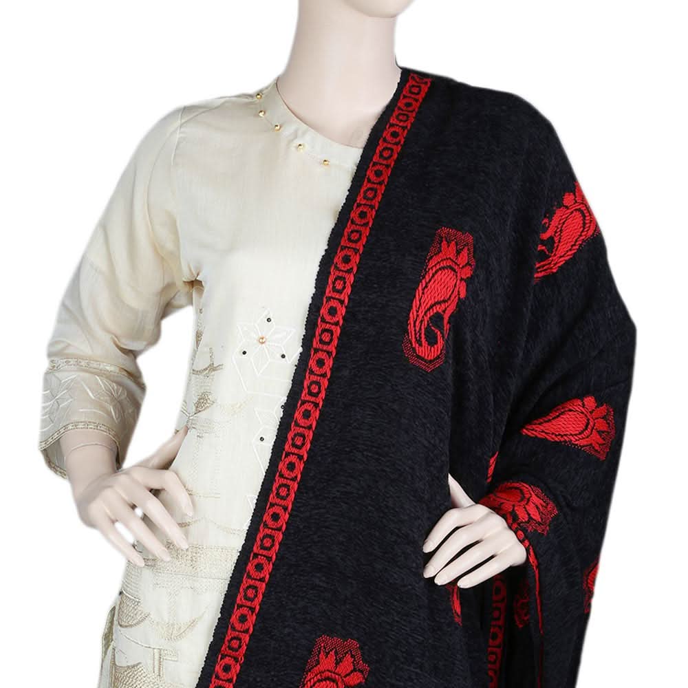 Women's Velvet Shawl - Black, Women, Shawls And Scarves, Chase Value, Chase Value