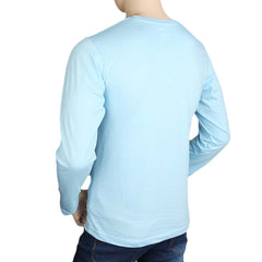 Men's Full Sleeves T Shirt - Blue, Mens T-Shirts, Chase Value, Chase Value