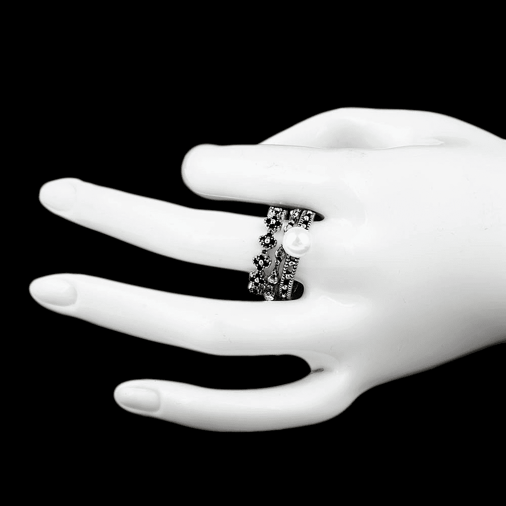 Women's Fancy Stone Ring - Silver - test-store-for-chase-value