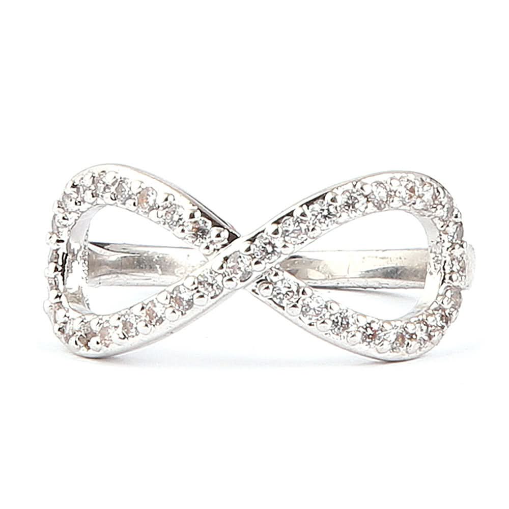 Women's Fancy Studded Ring - Silver - test-store-for-chase-value