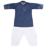 Boys Denim Kurta Shalwar - Blue, Kids, Boys Shalwar Kameez, Chase Value, Chase Value