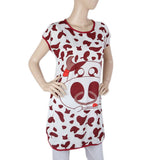 Women's Night T Shirt - Maroon, Women, Night Suit, Chase Value, Chase Value