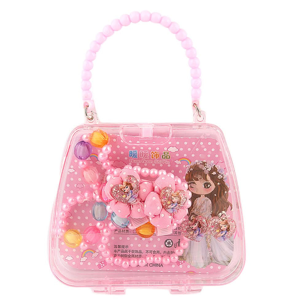 Girls Mala Gift Set - Pink, Kids, Jewellery Sets, Chase Value, Chase Value