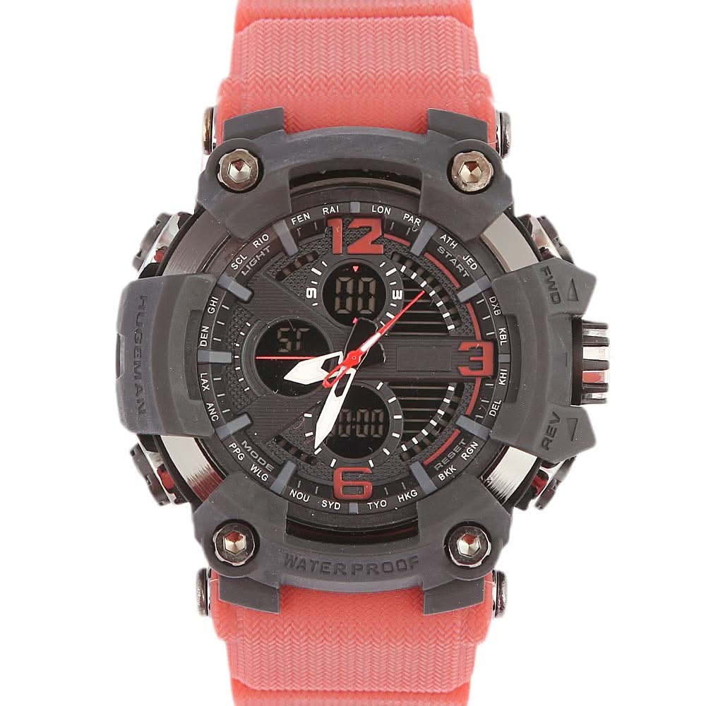 Men's Wrist Watch - Red, Men, Watches, Chase Value, Chase Value