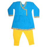 Girls Embroidered 2 Piece Suit - Blue, Kids, Girls Sets And Suits, Chase Value, Chase Value