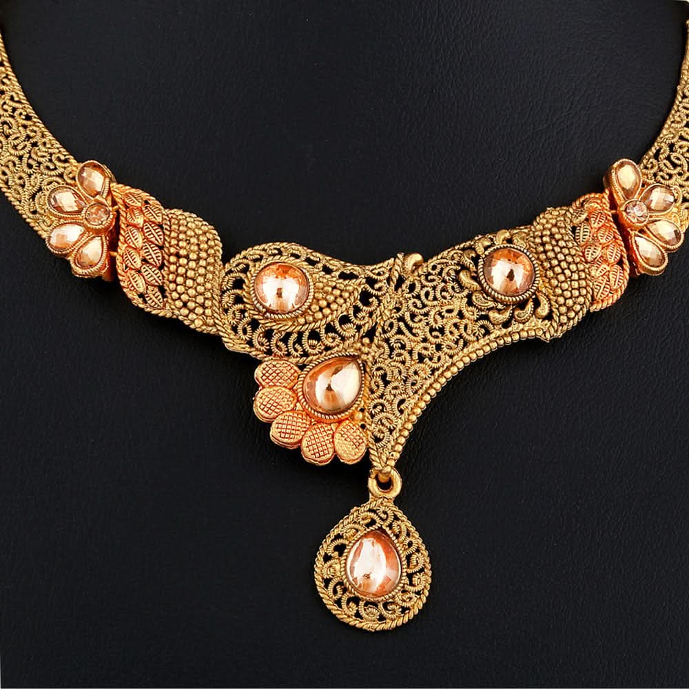 Women's Fancy Jewellery Set - Golden - test-store-for-chase-value