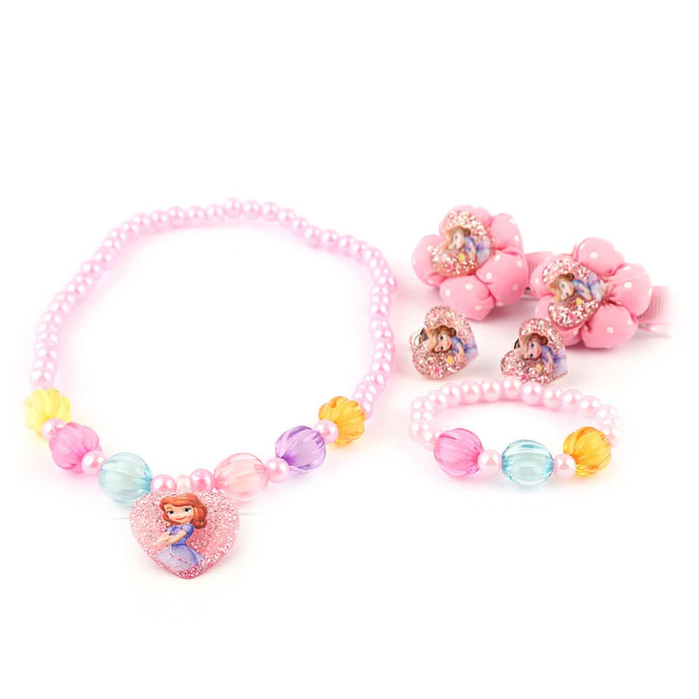 Girls Mala Gift Set - Pink, Kids, Jewellery Sets, Chase Value, Chase Value