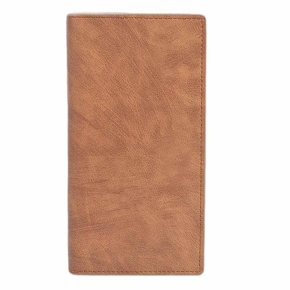 Men's Cheque Book Wallet - Brown, Men, Wallets, Chase Value, Chase Value