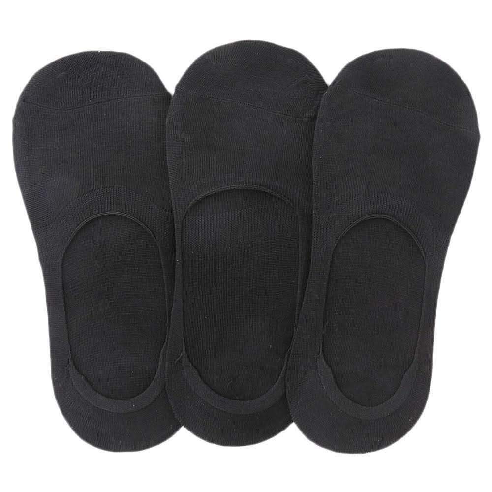 Men's Loafer Socks Pack Of 3 (Z260) - Black - test-store-for-chase-value