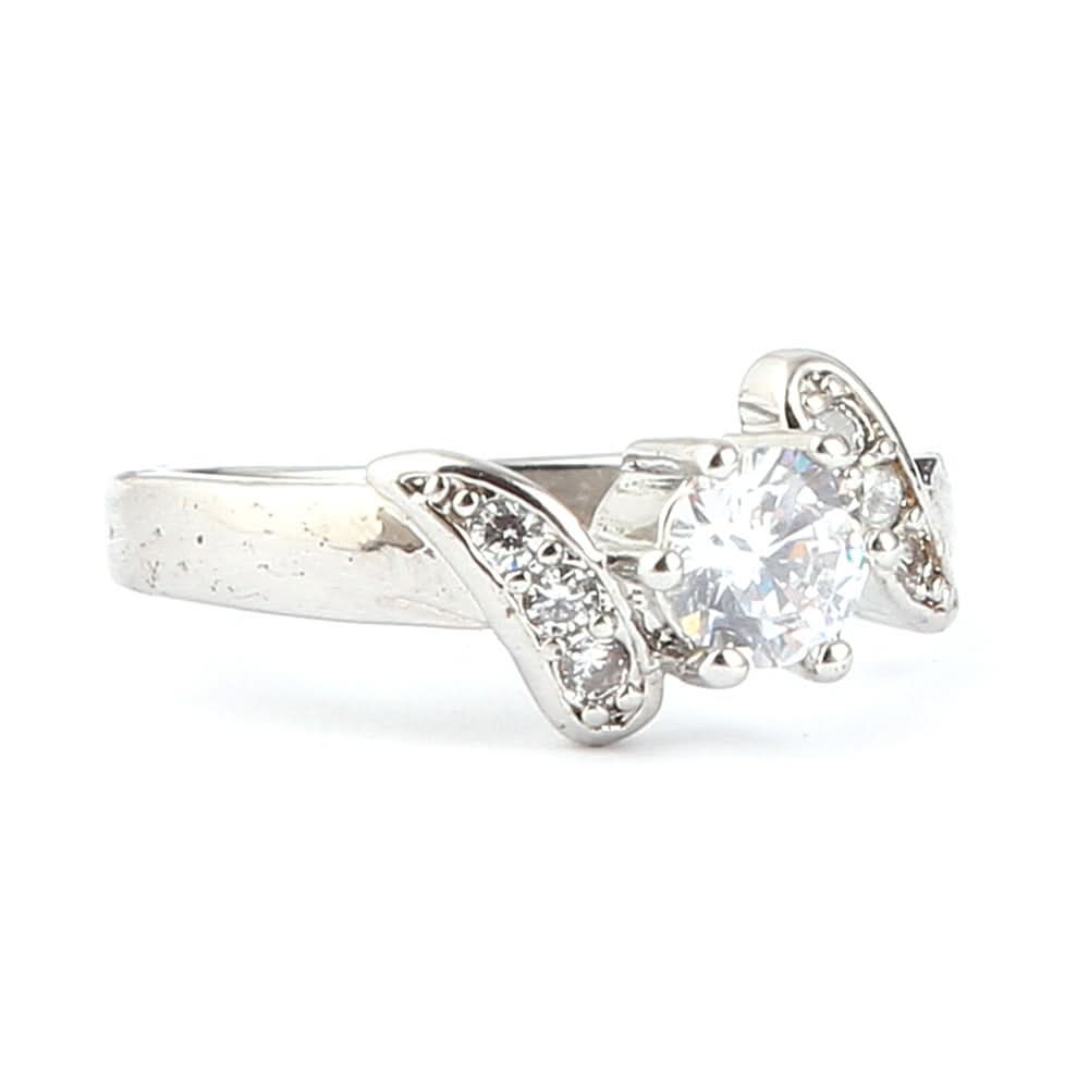 Women's Fancy Stone Ring - Silver - test-store-for-chase-value
