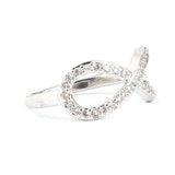 Women's Fancy Studded Ring - Silver - test-store-for-chase-value
