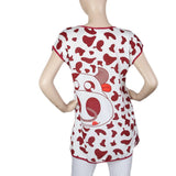Women's Night T Shirt - Maroon, Women, Night Suit, Chase Value, Chase Value