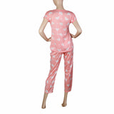 Women's 2 Piece Night Suit - Dark Pink, Women, Night Suit, Chase Value, Chase Value