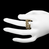 Women's Fancy Stone Ring - Golden - test-store-for-chase-value