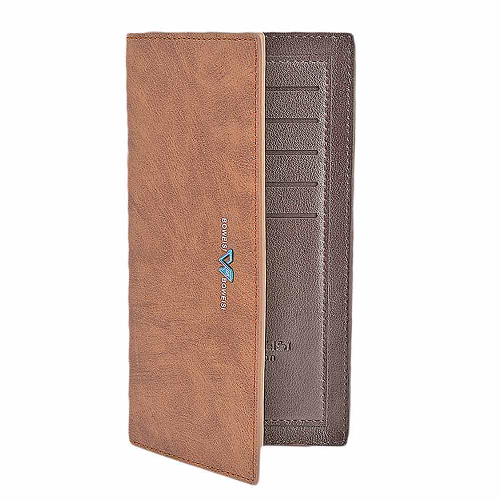 Men's Cheque Book Wallet - Brown, Men, Wallets, Chase Value, Chase Value