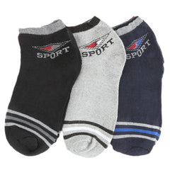 Men's Ankle Socks Pack Of 3 (Z260) - Multi - test-store-for-chase-value