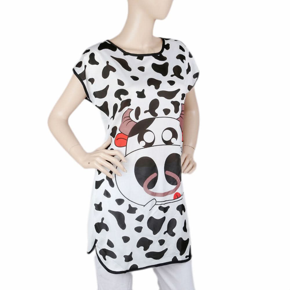 Women's Night T Shirt - Black, Women, Night Suit, Chase Value, Chase Value