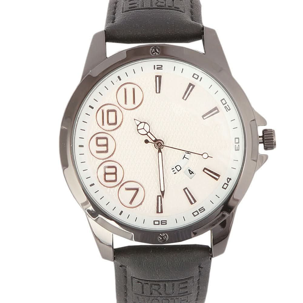 Men's wrist watch - Black-White, Men, Watches, Chase Value, Chase Value