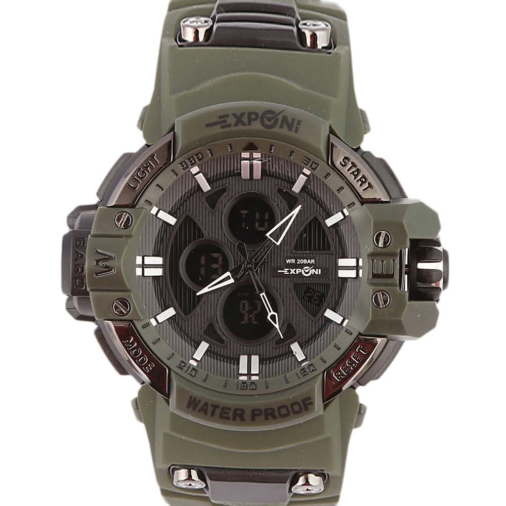 Men's Wrist Watch - Green, Men, Watches, Chase Value, Chase Value