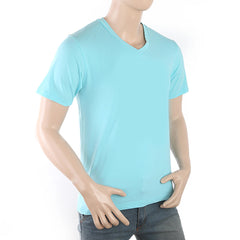 Men's Half Sleeves Printed T-Shirt - Blue, Men, T-Shirts And Polos, Chase Value, Chase Value