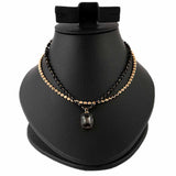Women's Fancy Chain Locket - Golden - Black, Women, Chains & Lockets, Chase Value, Chase Value