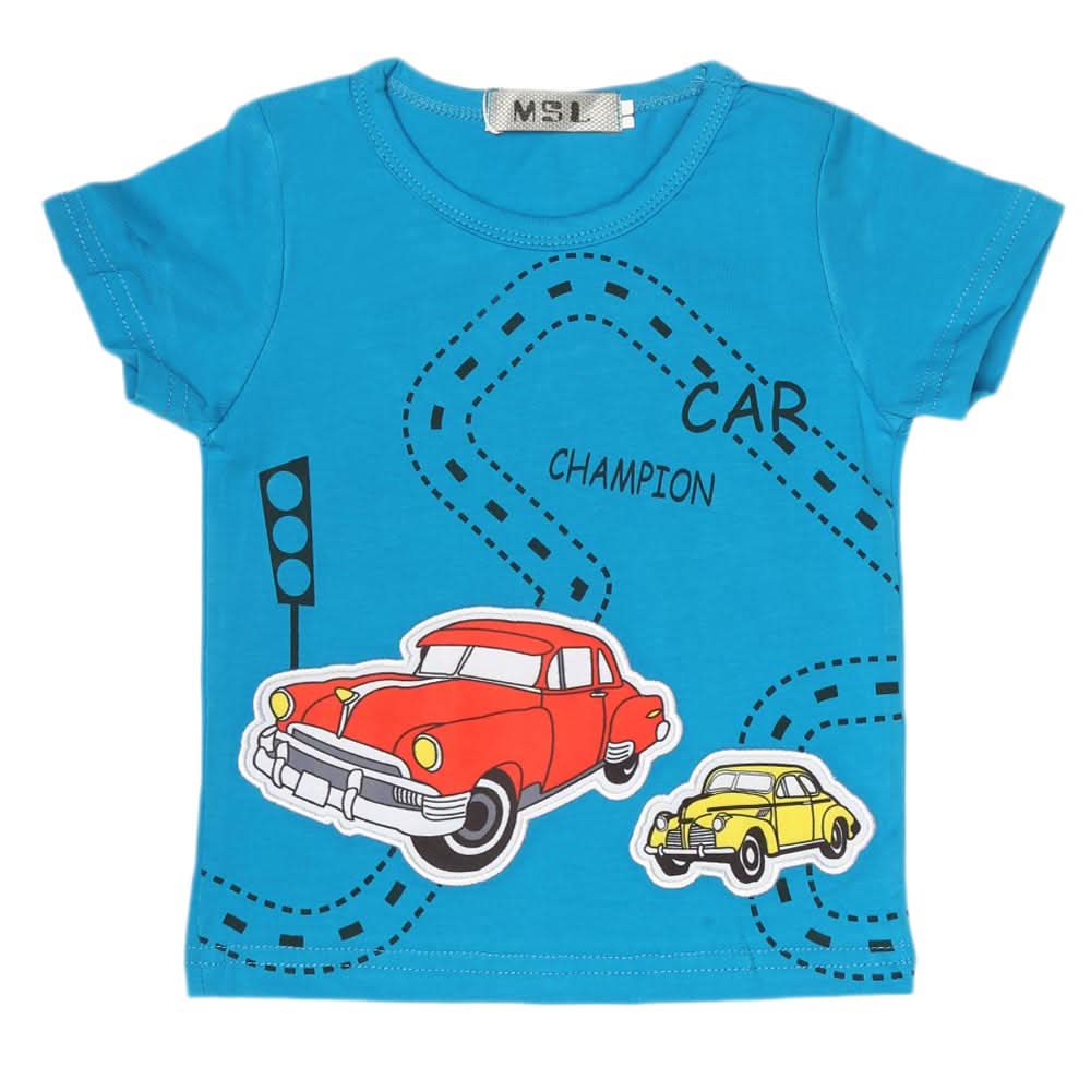 Newborn Boys T-Shirt - Blue, Kids, NB Boys Shirts And T-Shirts, Chase Value, Chase Value