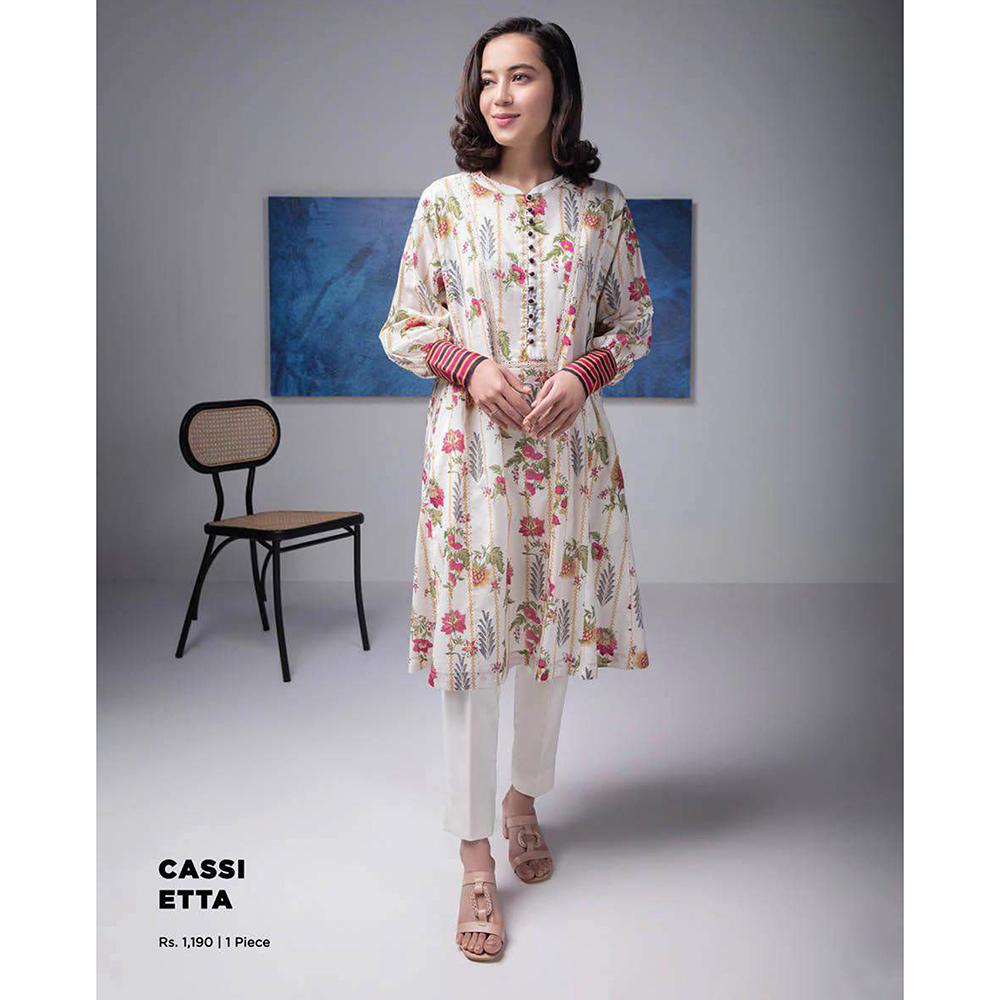 Sapphire 1Pcs Un-Stitched Shirt Day Vol 2 - Cassietta, Women, Unstitched Kurti, Sapphire, Chase Value