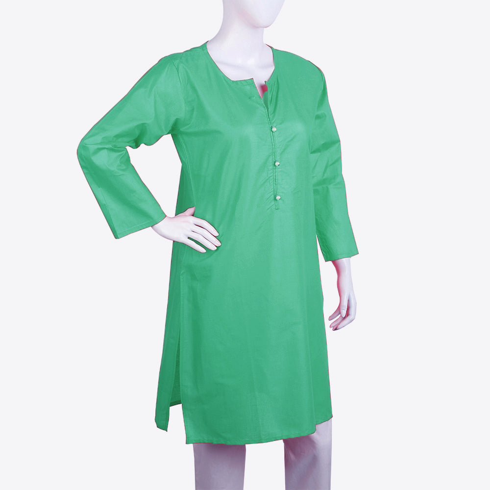 Women's Basic Kurti - Sea Green, Women Ready Kurtis, Chase Value, Chase Value