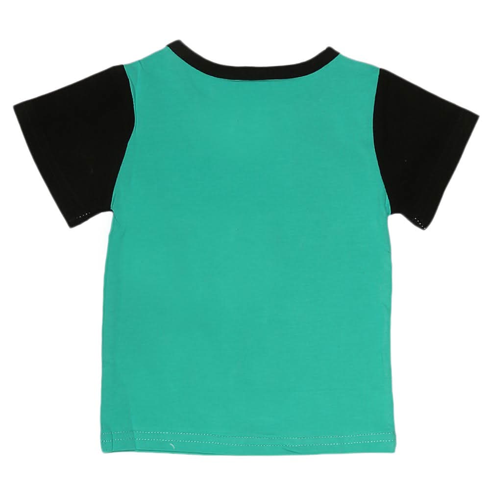 Boys Half Sleeves T-Shirt - Sea Green, Kids, Boys T-Shirts, Chase Value, Chase Value